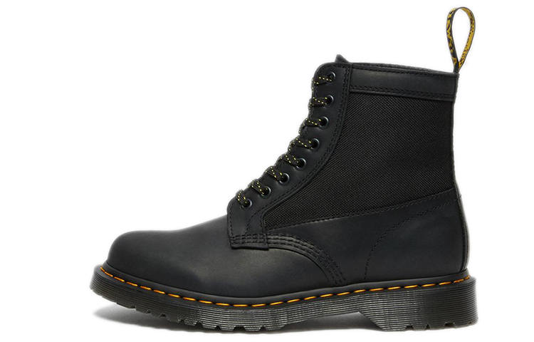 Dr.Martens Dr. Martens 1460 Panel Leather Lace Boots Black/Yellow