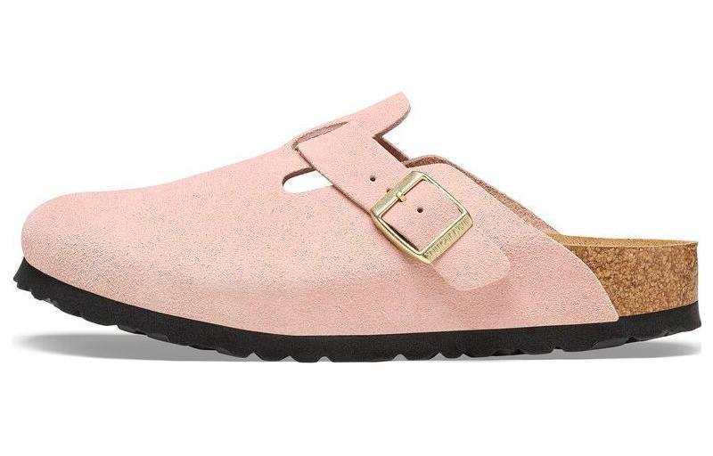 Birkenstock Boston Wmns Birkenstock Suede Leather 'Light Rose'