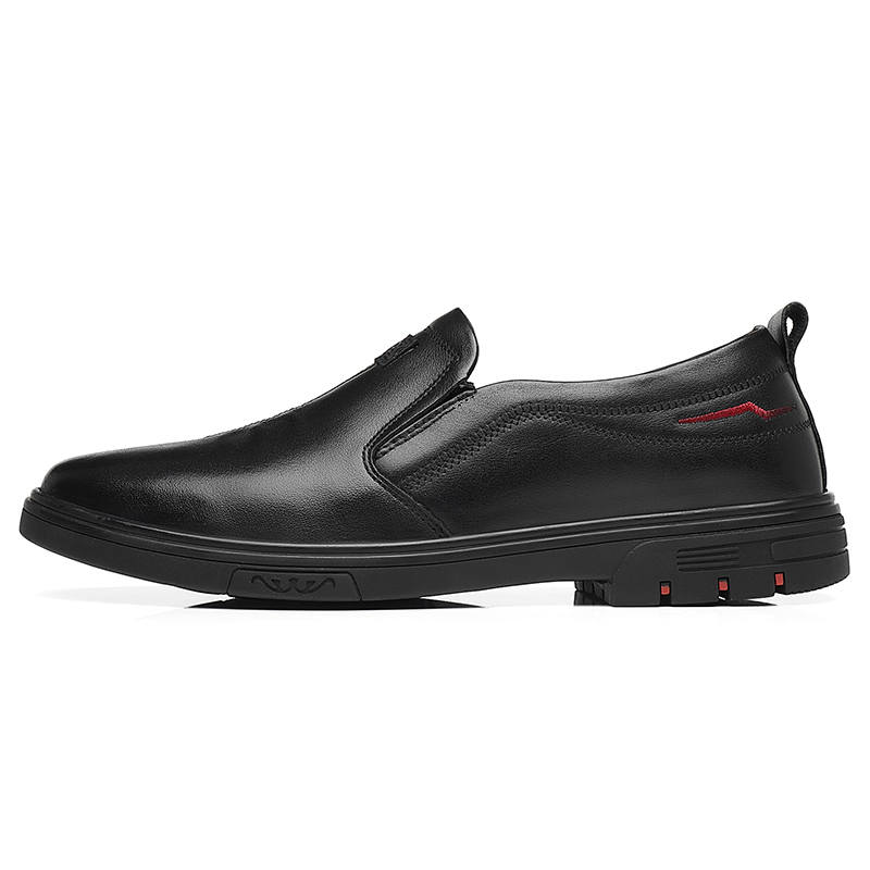 FANKE8°DU Cow Split Leather Casual Shoes Men's Black
