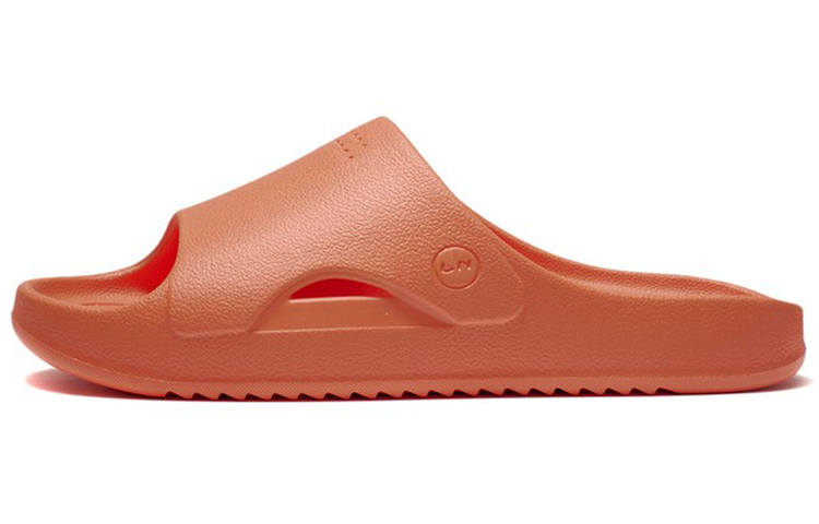 Li-Ning Li Ning Rubber Sole EVA Quiet Slide Slippers Men's Orange