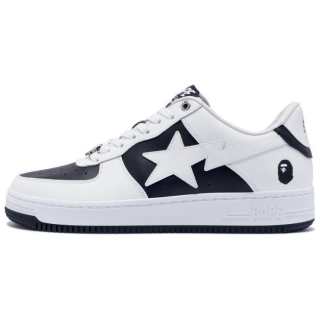A BATHING APE STA Cow Leather Low top Skateboard Shoes Women's