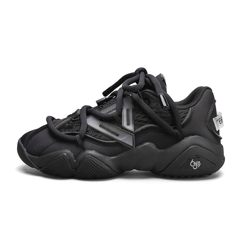 PEAK Taichi 6371 Cushioning Slip Resistant Abrasion Resistant Low top Casual Shoes Men's All Black