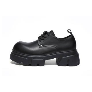 CHAOSHU Cow Split Leather Casual Shoes Men's Black