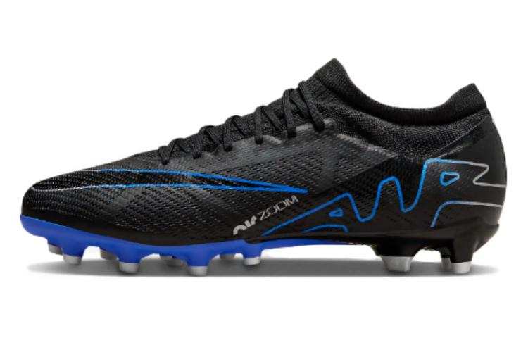 Nike Nike Mercurial Vapor 15 AG Artificial Ground Abrasion Resistant Abrasion Resistant Soccer Shoes Unisex Black Blue