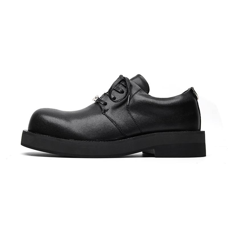 LUOMAIKE Cow Split Leather Casual Shoes Men's Black