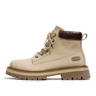 MINGYITU Microfiber Leather Short Combat Boots Men's