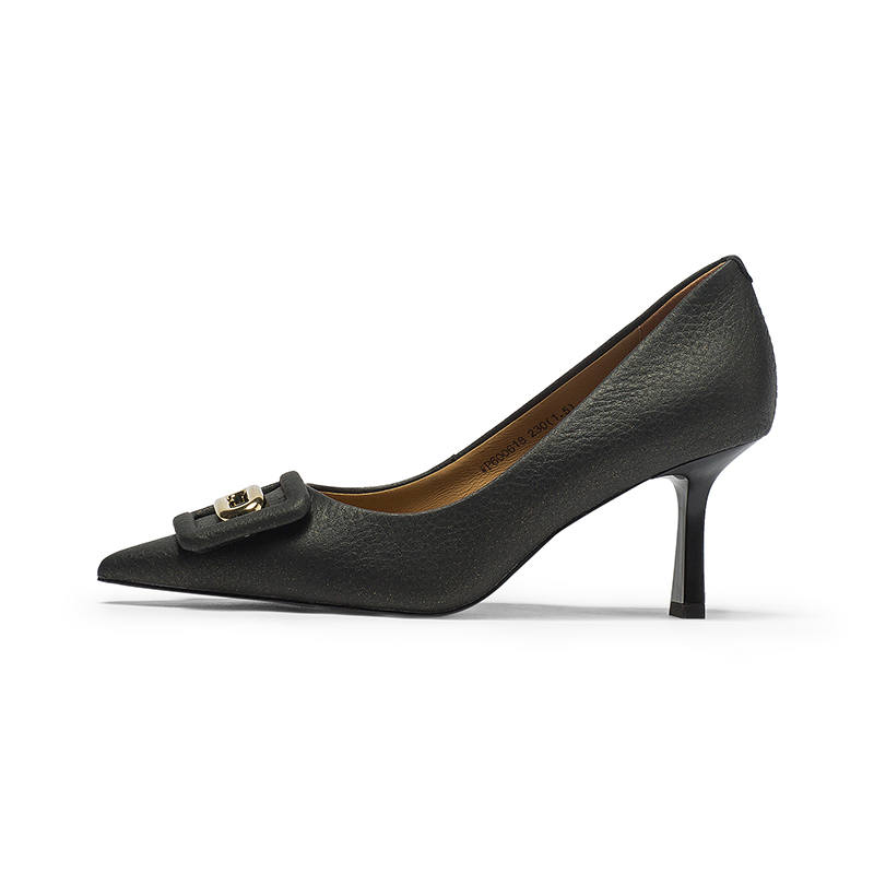 Coup De Foudre Leather Slim Heel High Heels 7cm Women's