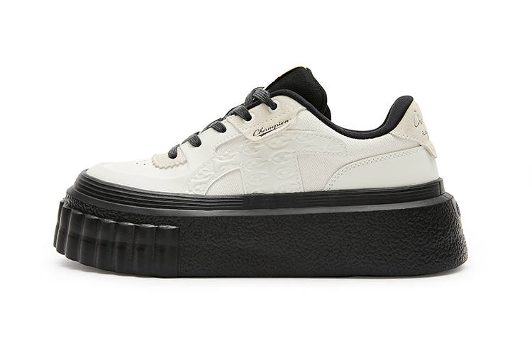 Champion Buns Shoes Champ Creeper 1 Low top Skateboard Shoes Women's Black White