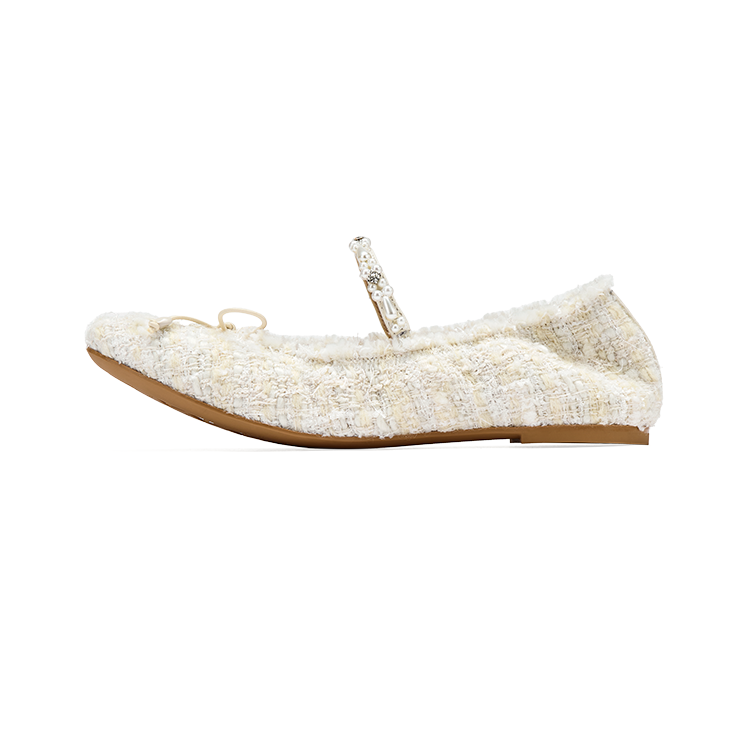 73Hours Soft Sunshine Fabric Flat Mary Jane Shoes Women's