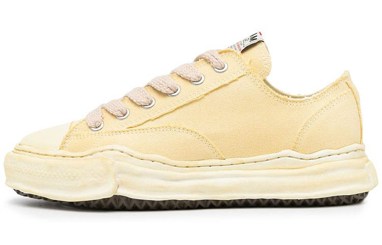 MIHARA YASUHIRO Skateboard Shoes Men's Low Top Yellow