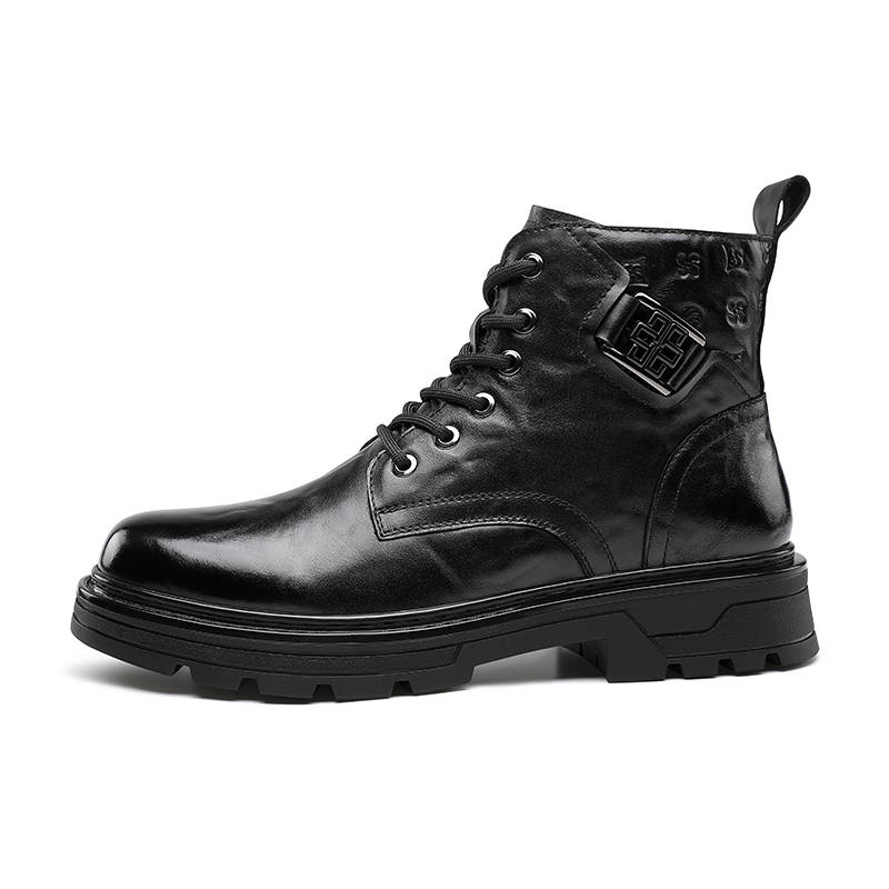 SEPTWOLVES Top Grain Cow Leather Short Abrasion Resistant Combat Boots Men's HD