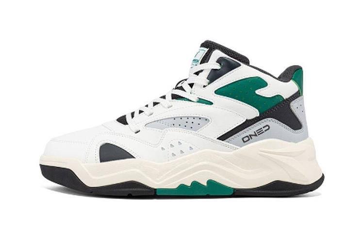 361° Cushioning Abrasion Resistant Cushioning, Wear Resistant Low top Casual Shoes Men's White Green