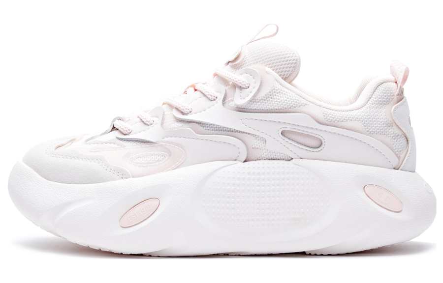 Champion Xiaolongbao Shoes Textile, Synthetic Leather, TPU Low top Chunky Sneakers Women's Light Pink