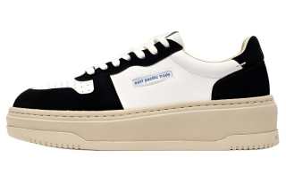 East Pacific Trade Leather Low top Skateboard Shoes Unisex Black