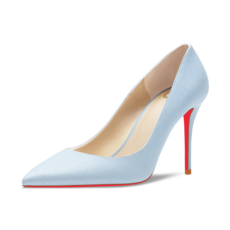 GABPIHLA HEURST Microfiber Leather High Heels Women's Blue