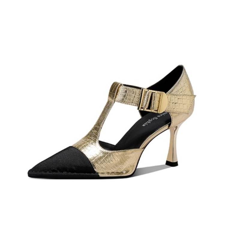 JESSICA SOPHIA Cow Leather High Heels Women's