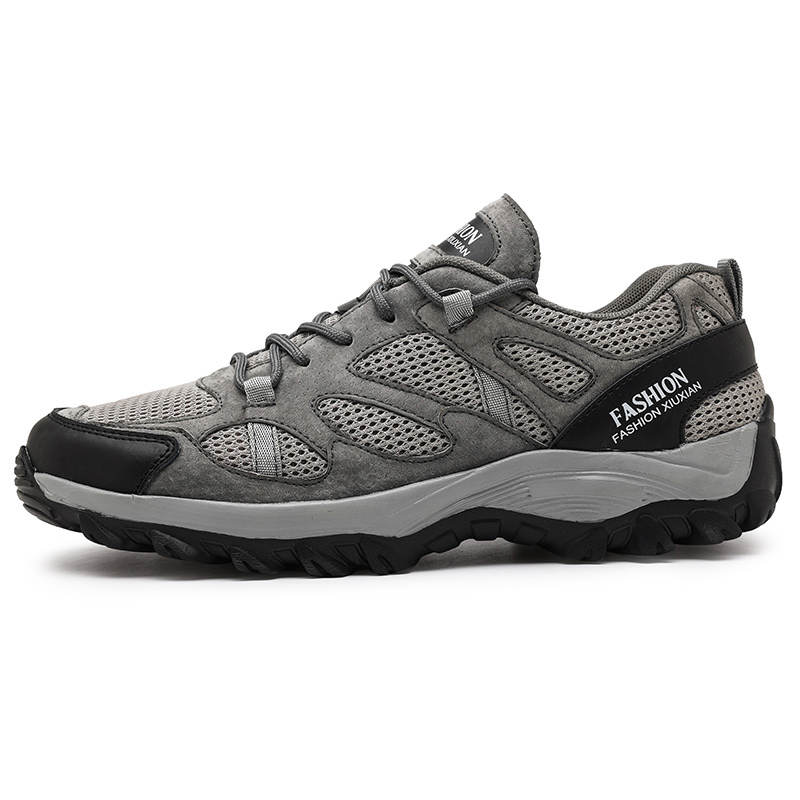 WENNAI Men's Casual Shoes Men's Low Top Gray
