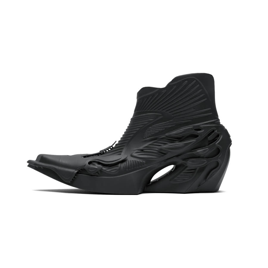 Scry Machete Middle Pu High top Casual Shoes Unisex Black