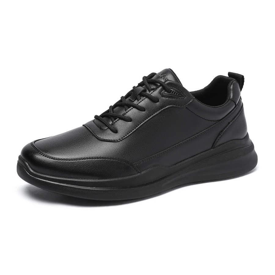 Mulinsen Synthetic Leather Low top Casual Shoes Men's Black