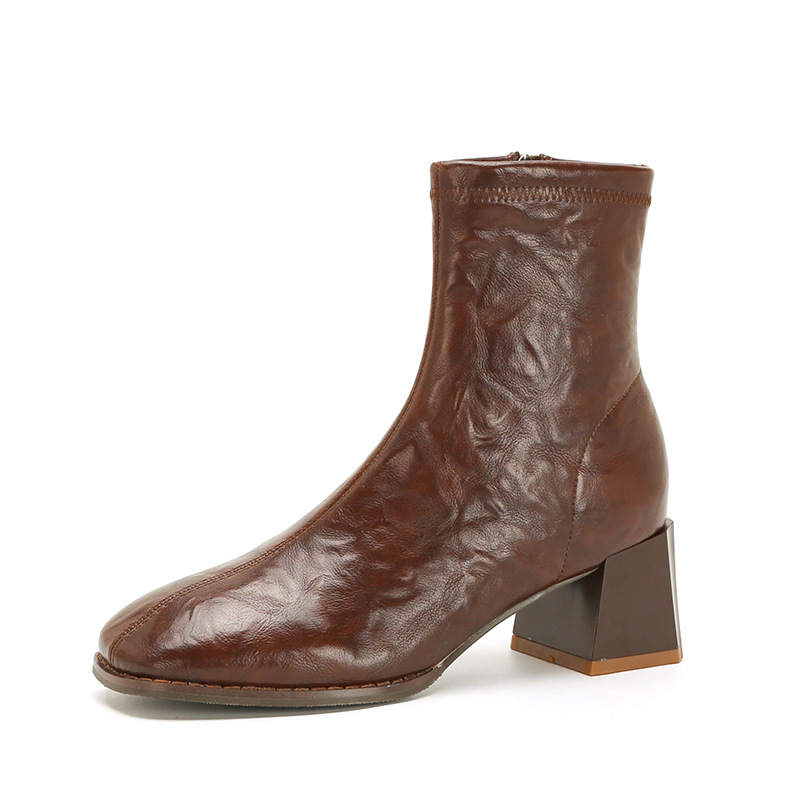 BIGTREE BIGTREE Ankle Boots Women's Black/Brown