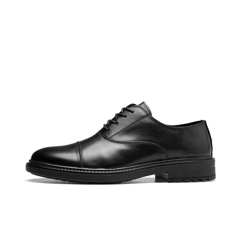PARDASAUL Cow Leather Casual Shoes Men's Black