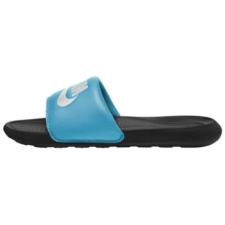 Nike Nike Victori One Comfortable And Lightweight Slip Resistant Slide Slippers Men's Blue Black