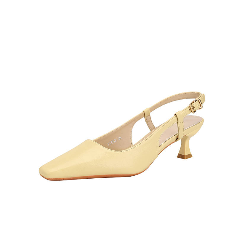 YAFEI XUANYU Microfiber Leather Slim Heel High Heels 6CM Women's