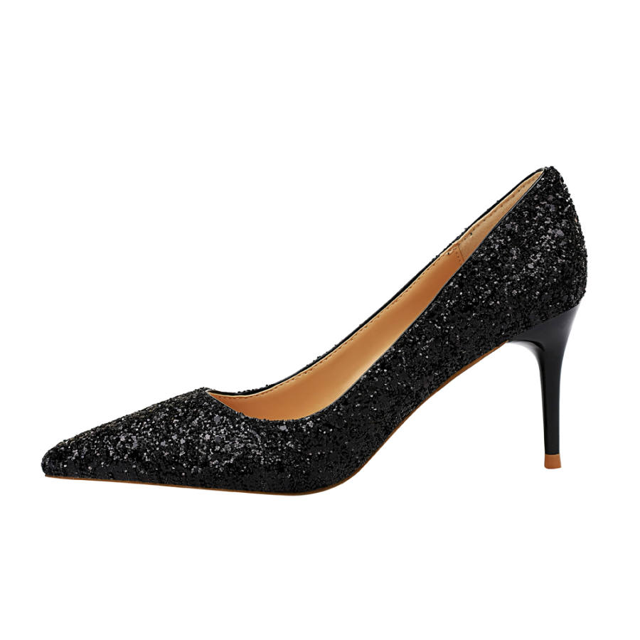 QITUMAUL Slim Heel High Heels 7cm Women's