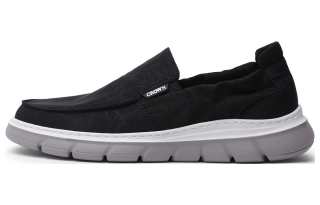 CROWN Fabric Low top Casual Shoes Men's Black