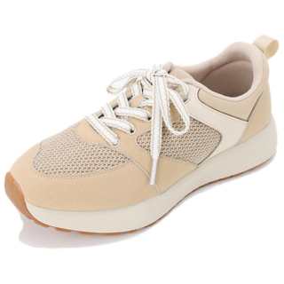 PANSY Microfiber Leather Cushioning Breathable Lightweight Height Increasing Low top Chunky Sneakers Women's