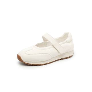 BAFFN Cow Leather Mary Jane Shoes Women's White