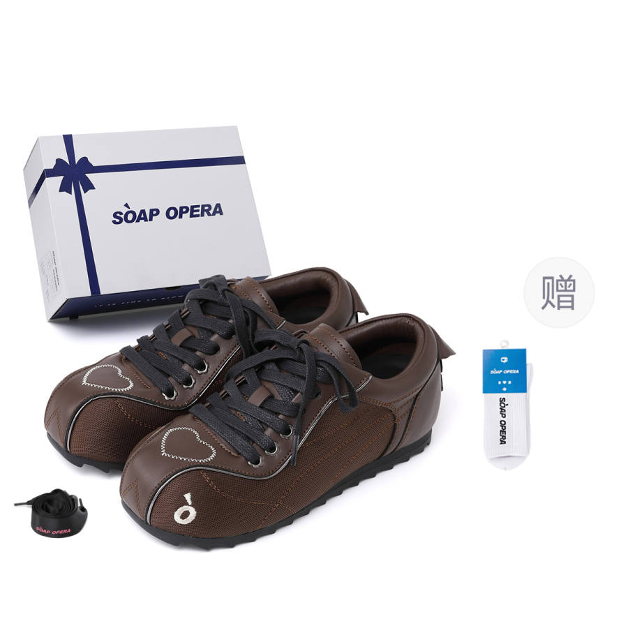 SOAP OPERA Slip Resistant Height Increasing Slip Resistant Height Increasing Low top Casual Shoes Unisex Brown