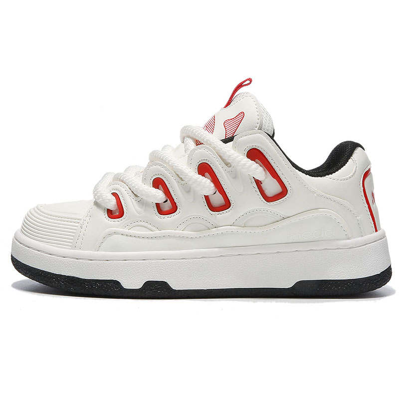 Medd Medd Synthetic Leather Low top Skateboard Shoes Unisex