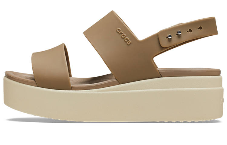 Crocs Brooklyn Sports Sandals Women's Brown White