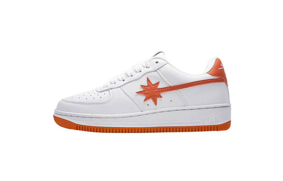 Starwalk Soldier Slip Resistant Abrasion Resistant Low top Skateboard Shoes Unisex Orange