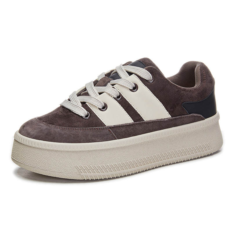 Zdwo Pigskin Coverage Cushioning Abrasion Resistant Breathable Low top Skateboard Shoes Women's