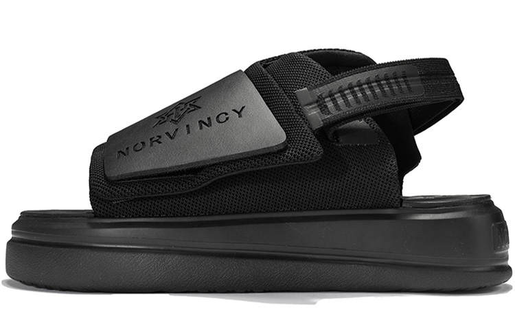NORVINCY Sports Hook and Loop Mid Top Beach Sandals Unisex