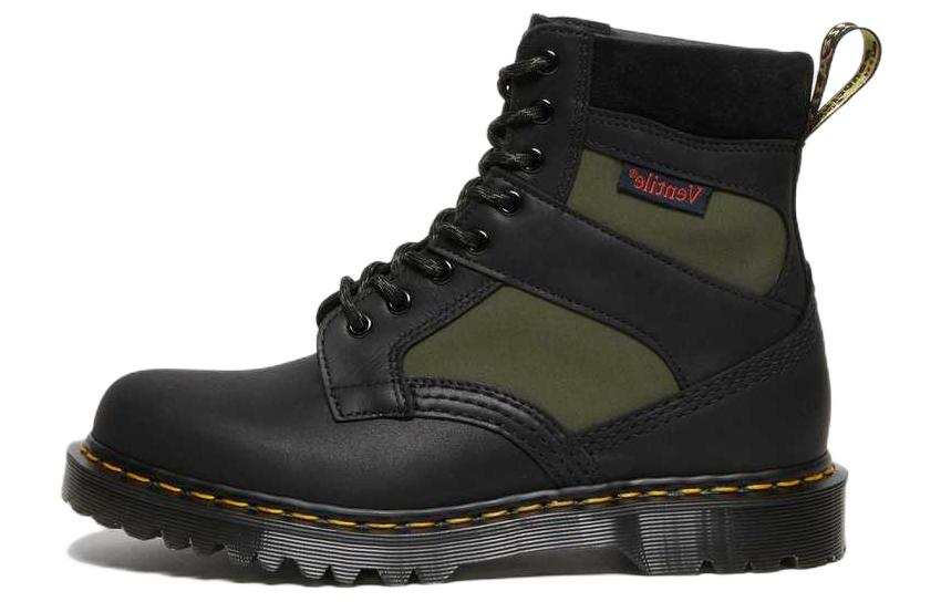 Dr.Martens Dr. Martens 1460 Made In England Padded Panel Lace Up Boots 'Black Olive'