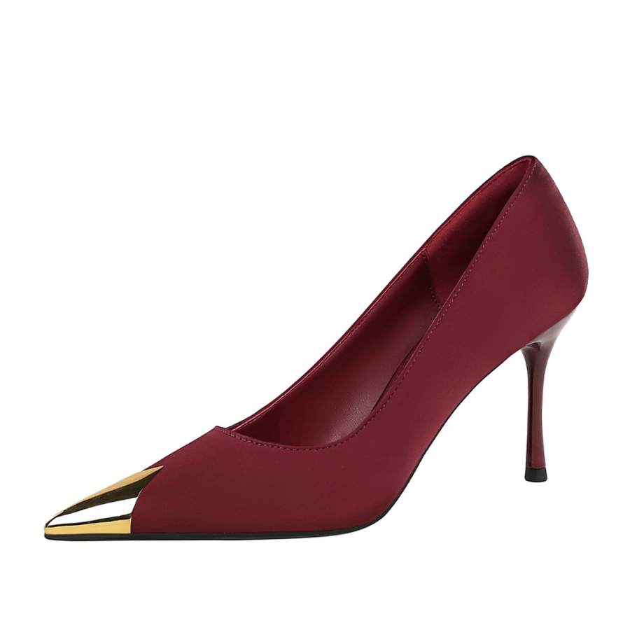 YAFEI XUANYU Silk Slim Heel High Heels Women's