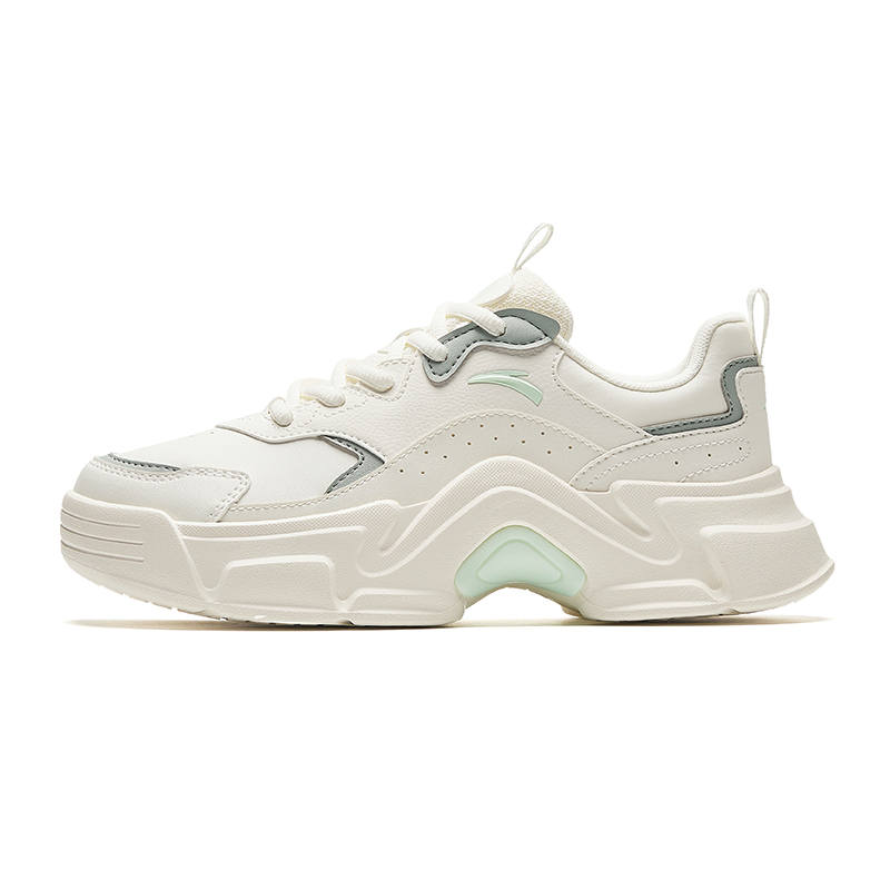 Anta Rabbit Shoes Pu Low top Athletic Shoes Women's White Green