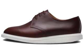 Dr.Martens Leather Casual Leather Shoes Men's Red Brown