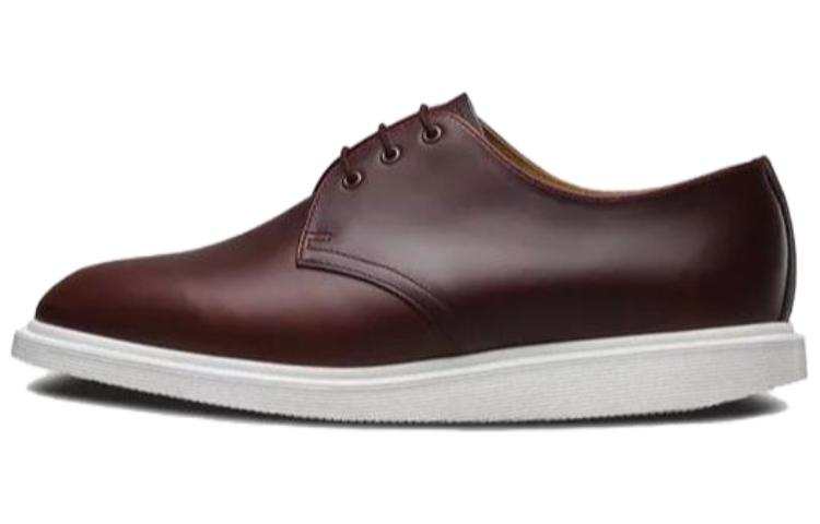 Dr.Martens Leather Casual Leather Shoes Men's Red Brown