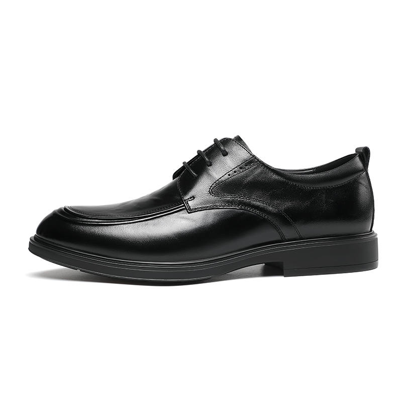 SEPTWOLVES Top Grain Cow Leather Casual Leather Shoes Men's Dark Floral Black HD
