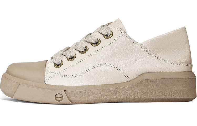 OCCAMAN Women's Casual Shoes Women's Low Top Beige/Yellow