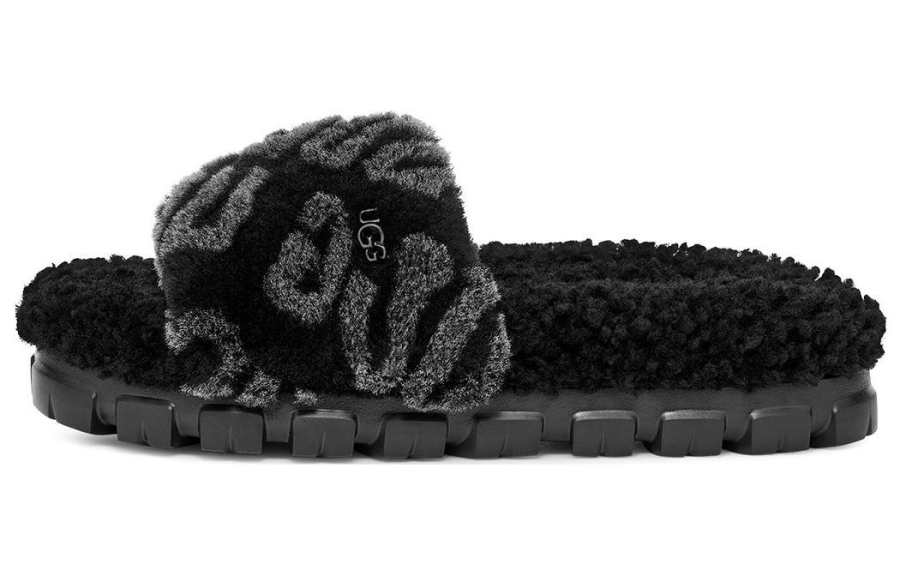 UGG UGG Logo Slides 'Black' Women's