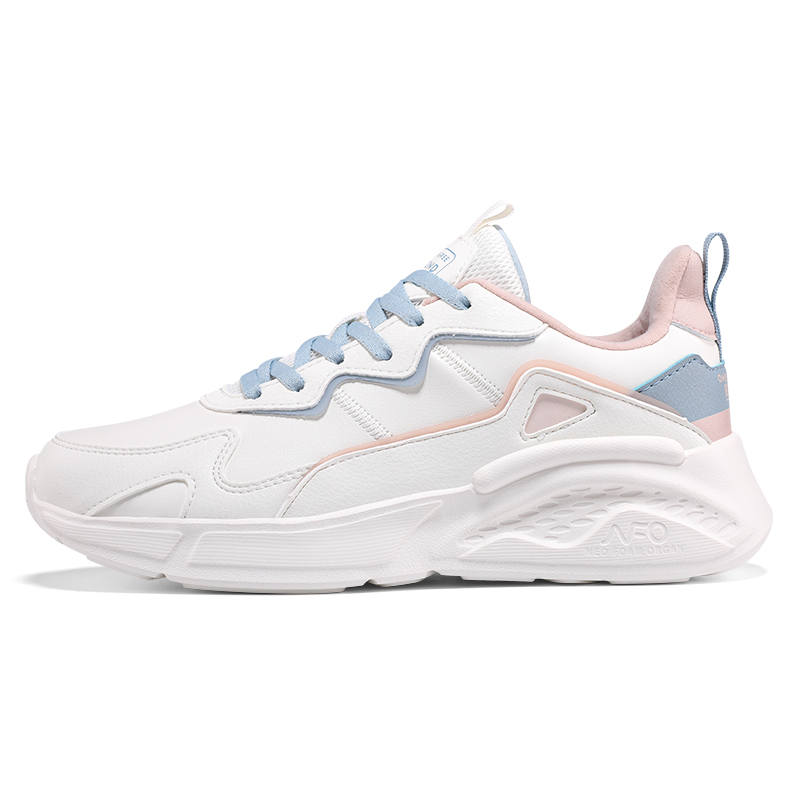 361° Fleece Lined Comfortable, Elegant Versatility Cushioning Thermal Low top Casual Shoes Women's White Blue Pink