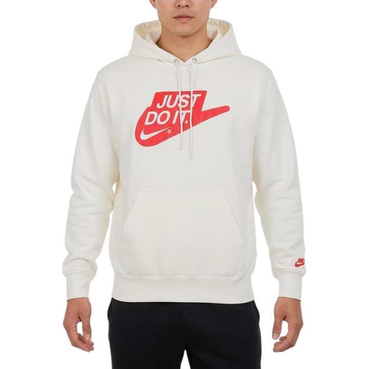 Nike Nike Sweatshirts Men's White Hooded Moderate