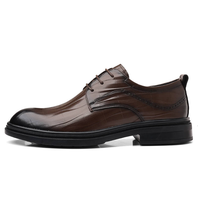 YINGLUNQISHI Top Grain Cow Leather Casual Shoes Men's