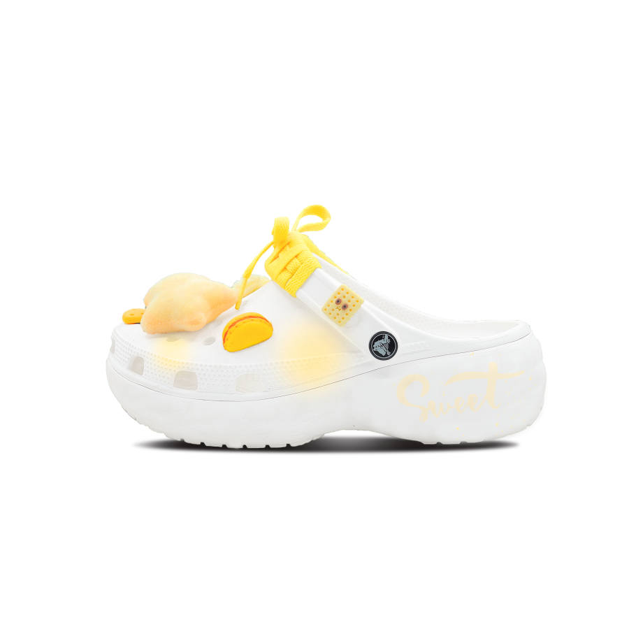Crocs Crocs Classic Clog Butter Cheese EVA Clogs Unisex White Yellow