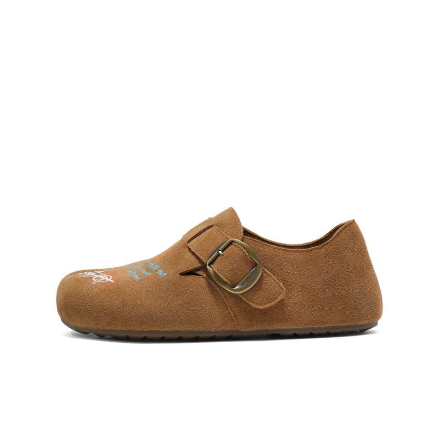 BELLE x SMILEY Cow Split Leather Casual Shoes Women's